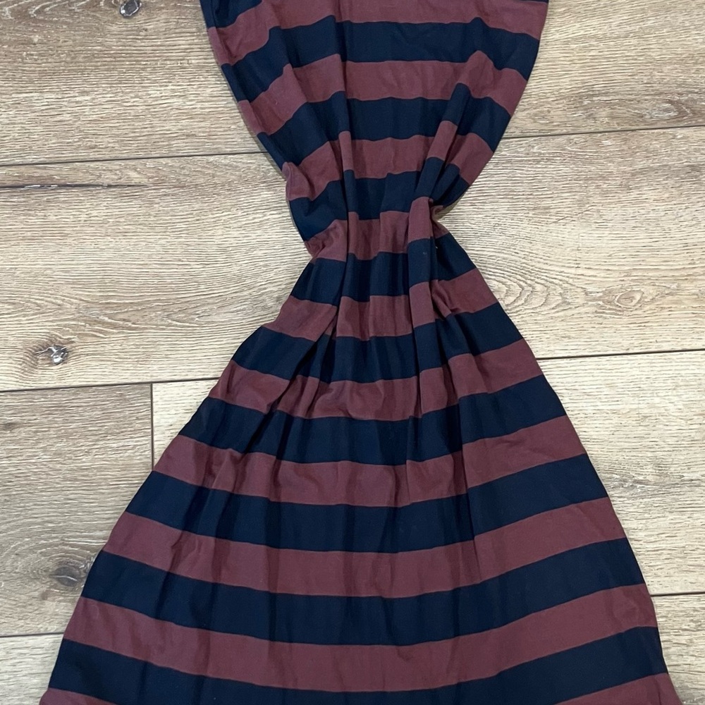Billabong Black and Brown Striped Maxi Dress